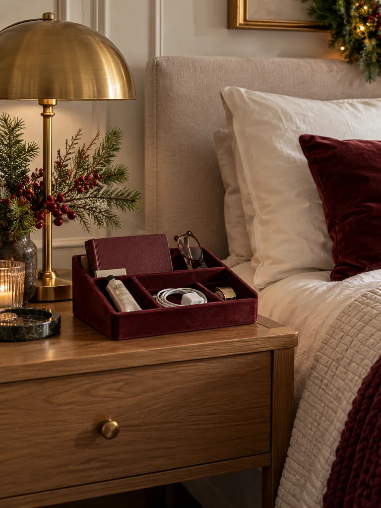 Velvet Bedside Storage