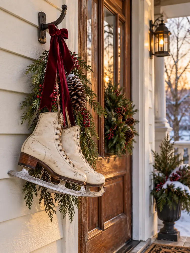 Vintage Ice Skate Wreath