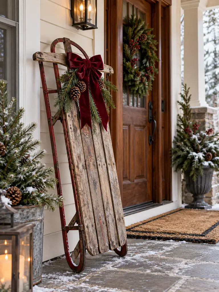 Vintage Sled Display
