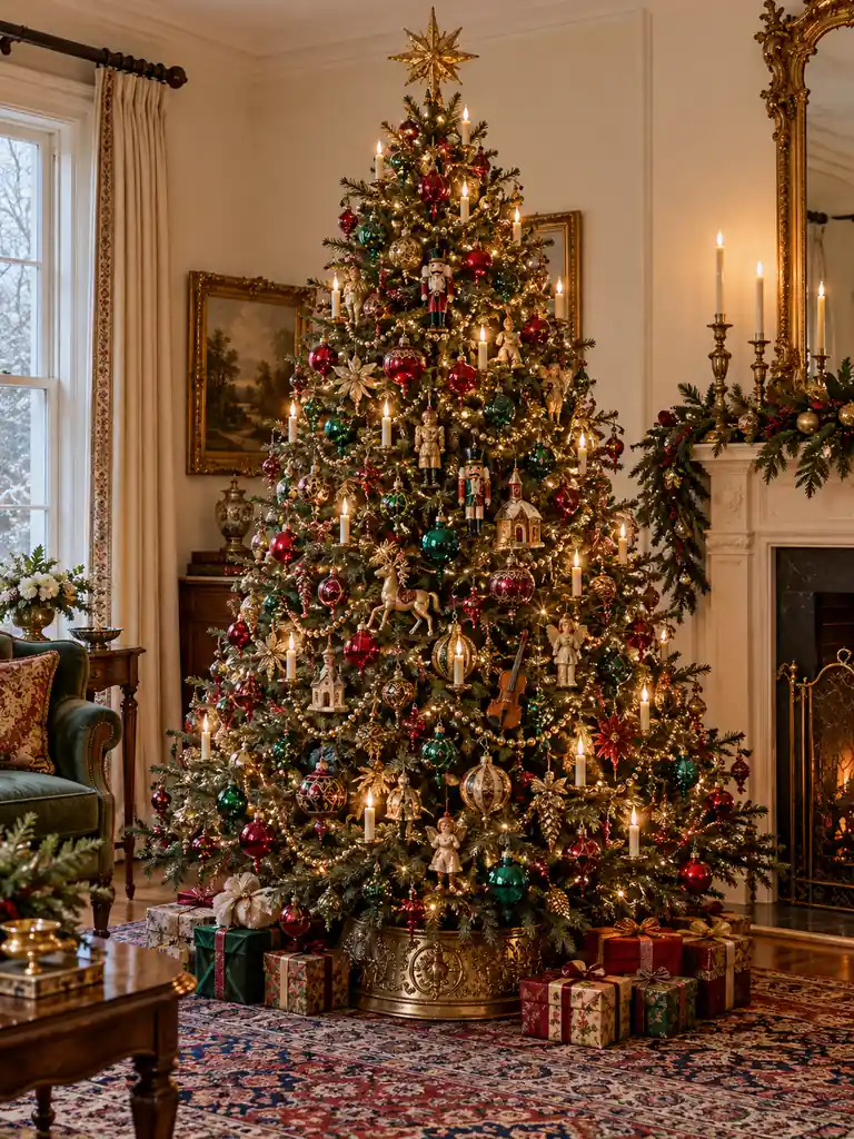 Vintage Victorian Christmas Tree