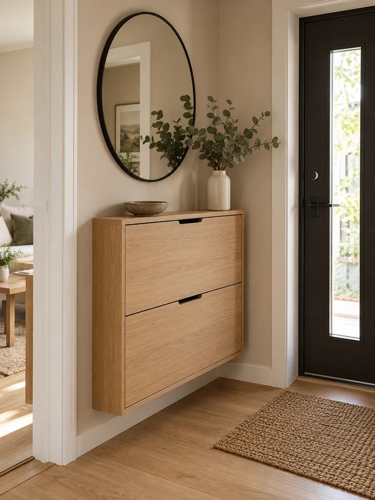 Wall Mounted Shoe Cabinet