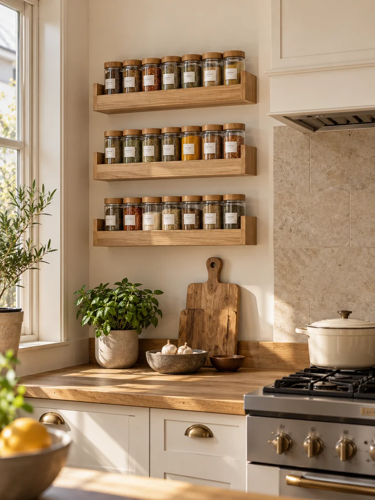 Wall-Mounted Spice Racks
