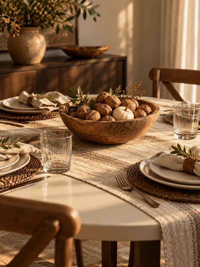 Walnut Bowl Display