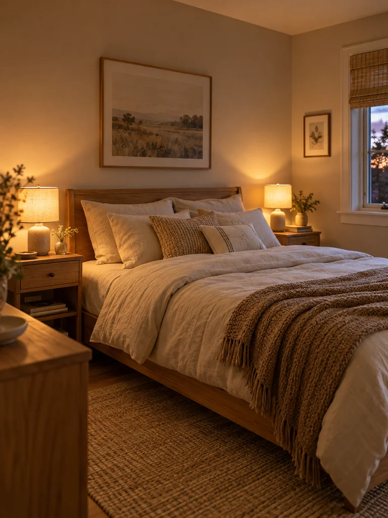 Warm Bedside Lighting