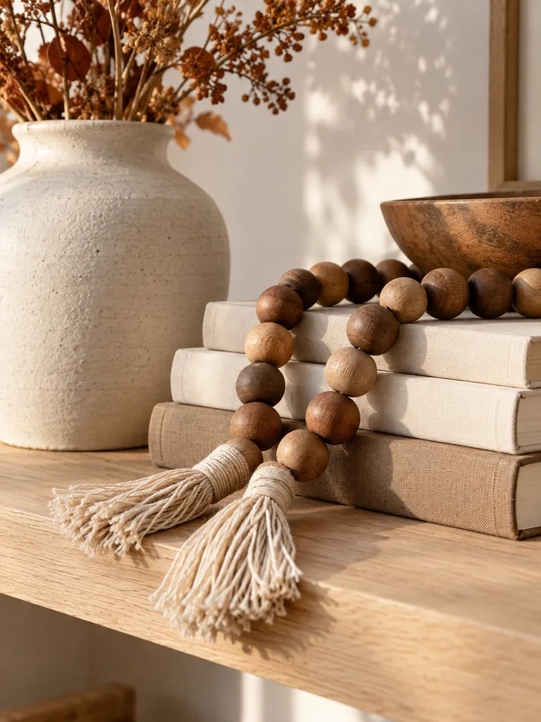 Wood Bead Garland
